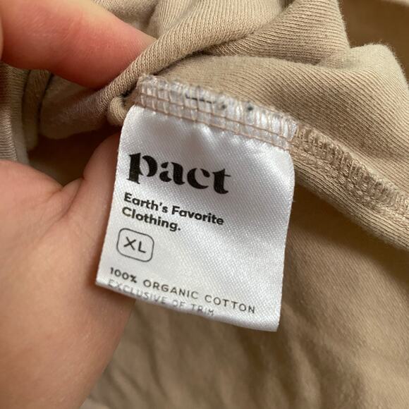 Pact women’s size XL cut-off sleeve hoodie 100% organic cotton - Picture 4 of 6